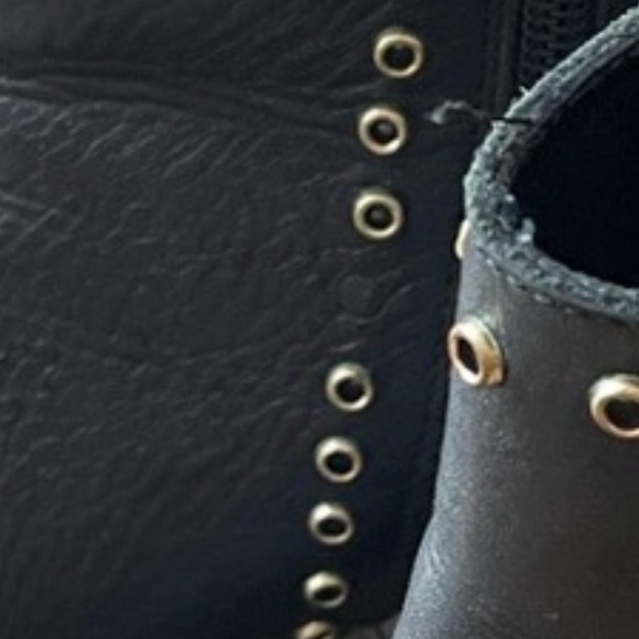 Black leather booties, size IT8/US 8 - Picture 6 of 6